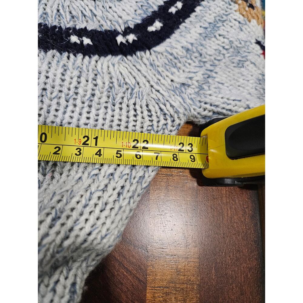 Vintage 90's Christopher Rand Acrylic Sweater Grandpa Grandpacore Size L - Picture 15 of 16